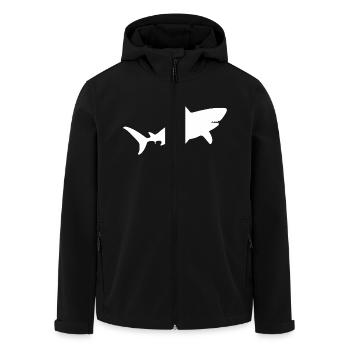 Requin - Veste softshell homme en polyester recyclé Stanley/Stella - noir - Devant - AI Model Male 185 light (185cm)