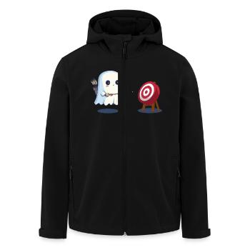 Geist Bogenschütze Kostüm Halloween - Recycelte Männer Softshell-Jacke von Stanley/Stella - Schwarz - Vorne - AI Model Male 185 light (185cm)