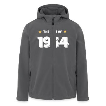 Best of 1934 - Veste softshell homme en polyester recyclé Stanley/Stella - charbon - Devant - AI Model Male 185 light (185cm)