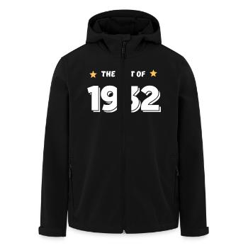 Das Beste von 1932 - Recycelte Männer Softshell-Jacke von Stanley/Stella - Schwarz - Vorne - AI Model Male 185 light (185cm)