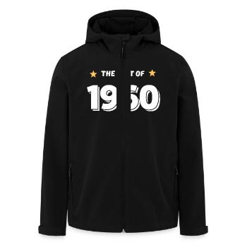 Das Beste von 1960 - Recycelte Männer Softshell-Jacke von Stanley/Stella - Schwarz - Vorne - AI Model Male 185 light (185cm)