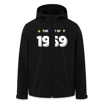 Das Beste von 1969 - Recycelte Männer Softshell-Jacke von Stanley/Stella - Schwarz - Vorne - AI Model Male 185 light (185cm)
