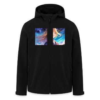 SWS FILLE - Veste softshell homme en polyester recyclé Stanley/Stella - noir - Devant - AI Model Male 185 light (185cm)