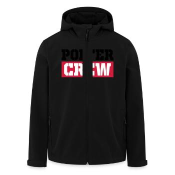 Polter Crew - Recycelte Männer Softshell-Jacke von Stanley/Stella - Schwarz - Vorne - AI Model Male 185 light (185cm)