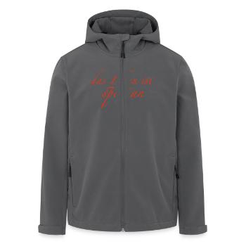 das Leben ist spontan - Recycelte Männer Softshell-Jacke von Stanley/Stella - Schwarz - Vorne - AI Model Male 185 light (185cm)