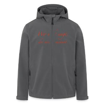 wer nicht wagt - Recycelte Männer Softshell-Jacke von Stanley/Stella - Schwarz - Vorne - AI Model Male 185 light (185cm)