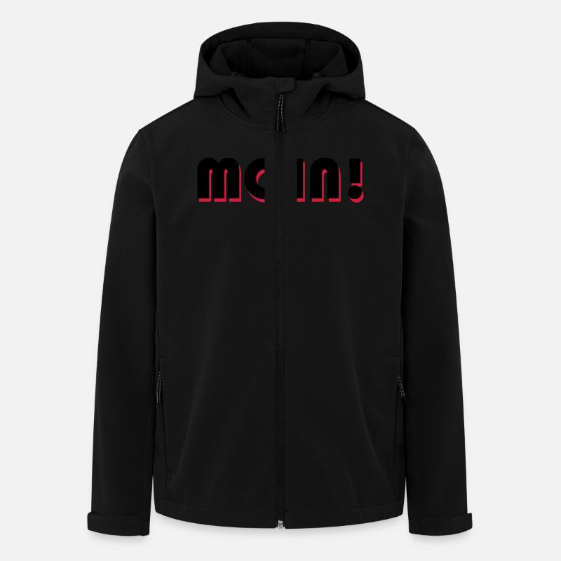 Moin - Recycelte Männer Softshell-Jacke von Stanley/Stella - Schwarz