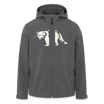 Raton laveur - Veste softshell homme en polyester recyclé Stanley/Stella - noir - Devant - AI Model Male 185 light (185cm)