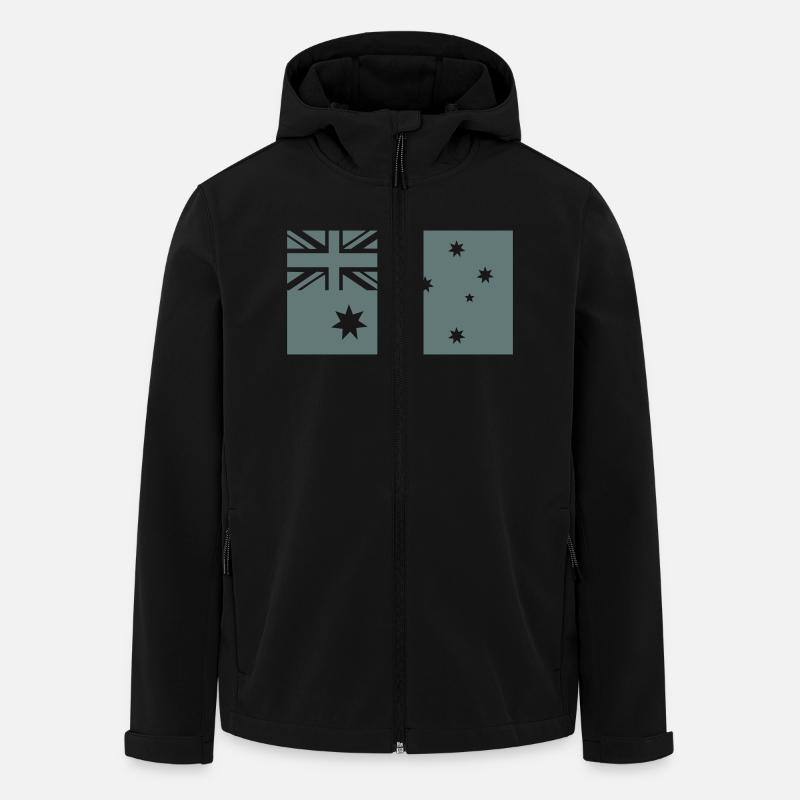 Australia - Veste softshell homme en polyester recyclé Stanley/Stella - noir