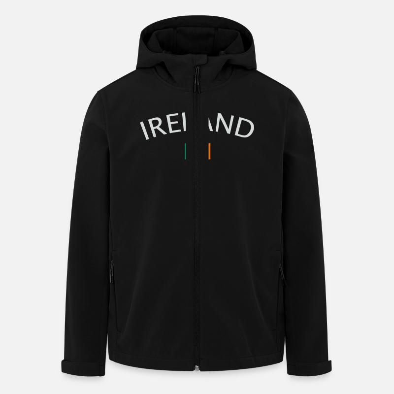 ireland - Recycelte Männer Softshell-Jacke von Stanley/Stella - Schwarz