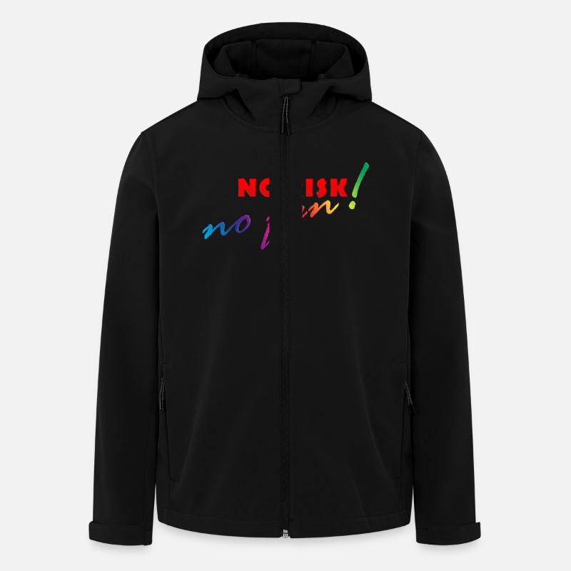 AUCUN RISQUE - NO FUN - Veste softshell homme en polyester recyclé Stanley/Stella - noir
