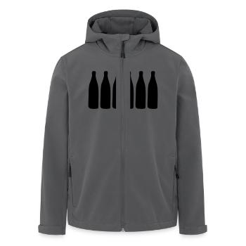 bierflaschen2 - Recycelte Männer Softshell-Jacke von Stanley/Stella - Schwarz - Vorne - AI Model Male 185 light (185cm)