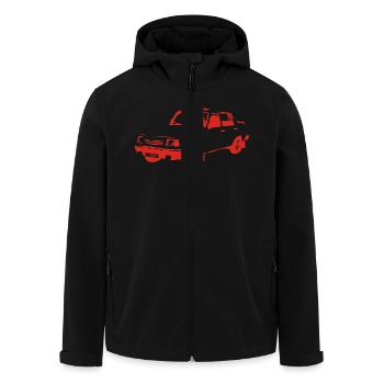 Wartburg 1,3er - Recycelte Männer Softshell-Jacke von Stanley/Stella - Schwarz - Vorne - AI Model Male 185 light (185cm)