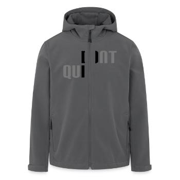 do it - don´t quit - Recycelte Männer Softshell-Jacke von Stanley/Stella - Schwarz - Vorne - AI Model Male 185 light (185cm)