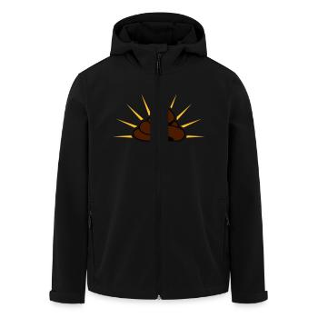 heilige_scheisse_v2 - Recycelte Männer Softshell-Jacke von Stanley/Stella - Schwarz - Vorne - AI Model Male 185 light (185cm)