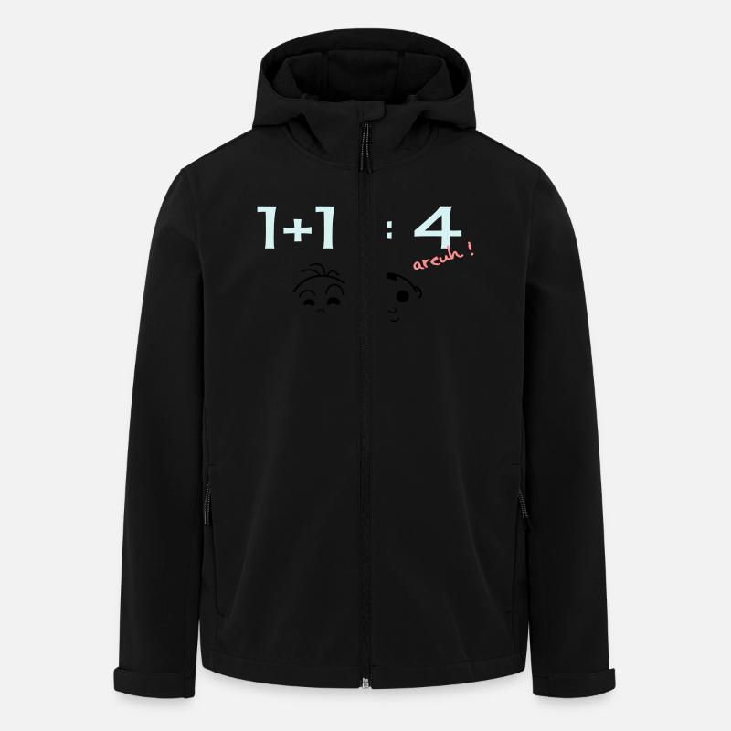 1 + 1 = 4 - Veste softshell homme en polyester recyclé Stanley/Stella - noir