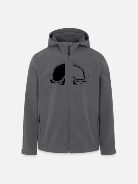 Skibrille - Recycelte Männer Softshell-Jacke von Stanley/Stella - Schwarz