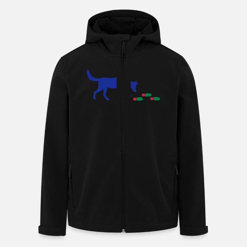 Mantrailer mit Spur - Recycelte Männer Softshell-Jacke von Stanley/Stella - Schwarz