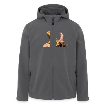 Bartagame - Recycelte Männer Softshell-Jacke von Stanley/Stella - Schwarz - Vorne - AI Model Male 185 light (185cm)