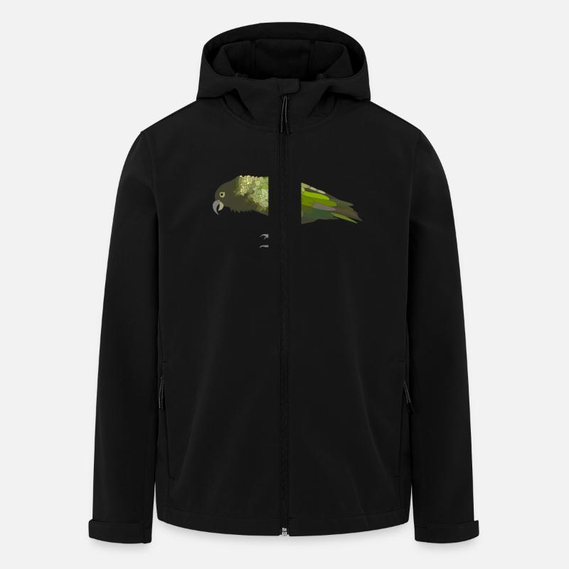 Kea - Recycelte Männer Softshell-Jacke von Stanley/Stella - Schwarz