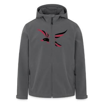 Tribal Rabe 2c - Recycelte Männer Softshell-Jacke von Stanley/Stella - Schwarz - Vorne - AI Model Male 185 light (185cm)