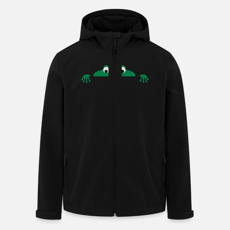 Frog face - Recycelte Männer Softshell-Jacke von Stanley/Stella - Schwarz