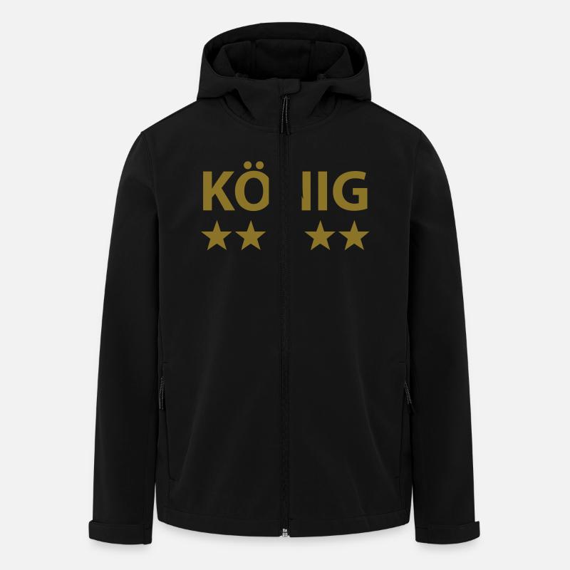 könig - Recycelte Männer Softshell-Jacke von Stanley/Stella - Schwarz