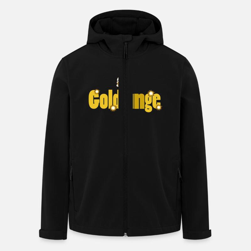 goldjunge - Recycelte Männer Softshell-Jacke von Stanley/Stella - Schwarz