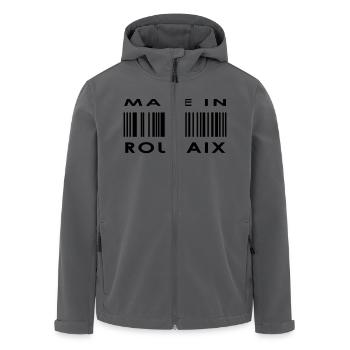 Roubaix - Recycelte Männer Softshell-Jacke von Stanley/Stella - Schwarz - Vorne - AI Model Male 185 light (185cm)