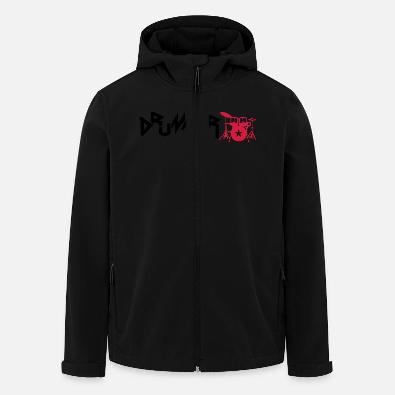 drummer - Recycelte Männer Softshell-Jacke von Stanley/Stella - Schwarz
