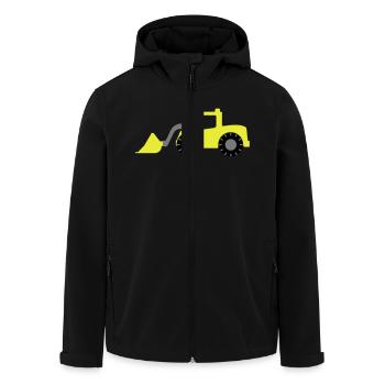 bagger - Recycelte Männer Softshell-Jacke von Stanley/Stella - Schwarz - Vorne - AI Model Male 185 light (185cm)