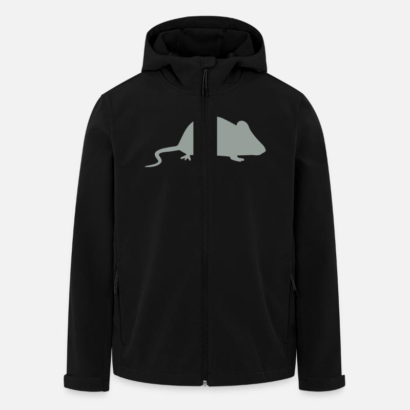 Maus - Recycelte Männer Softshell-Jacke von Stanley/Stella - Schwarz