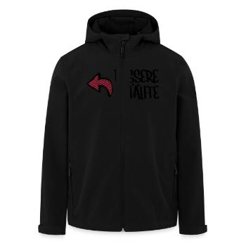 Bessere Hälfte - Recycelte Männer Softshell-Jacke von Stanley/Stella - Schwarz - Vorne - AI Model Male 185 light (185cm)