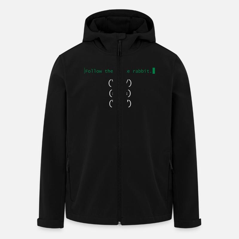 Matrix follow the white rabbit - Recycelte Männer Softshell-Jacke von Stanley/Stella - Schwarz
