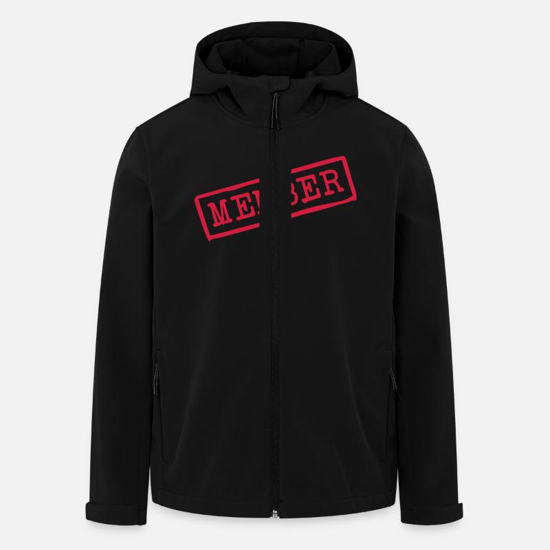 member__f1 - Men’s Recycled Softshell Jacket by Stanley/Stella - black