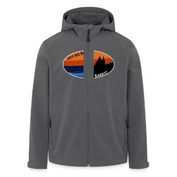 Côte des Basken Biarritz - Recycelte Männer Softshell-Jacke von Stanley/Stella - Schwarz - Vorne - AI Model Male 185 light (185cm)