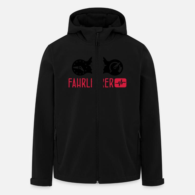Fahrlehrer - Recycelte Männer Softshell-Jacke von Stanley/Stella - Schwarz