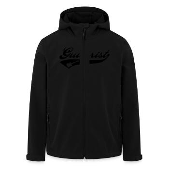 Guitarist - Men’s Recycled Softshell Jacket by Stanley/Stella - black - Front - AI Model Male 185 light (185cm)