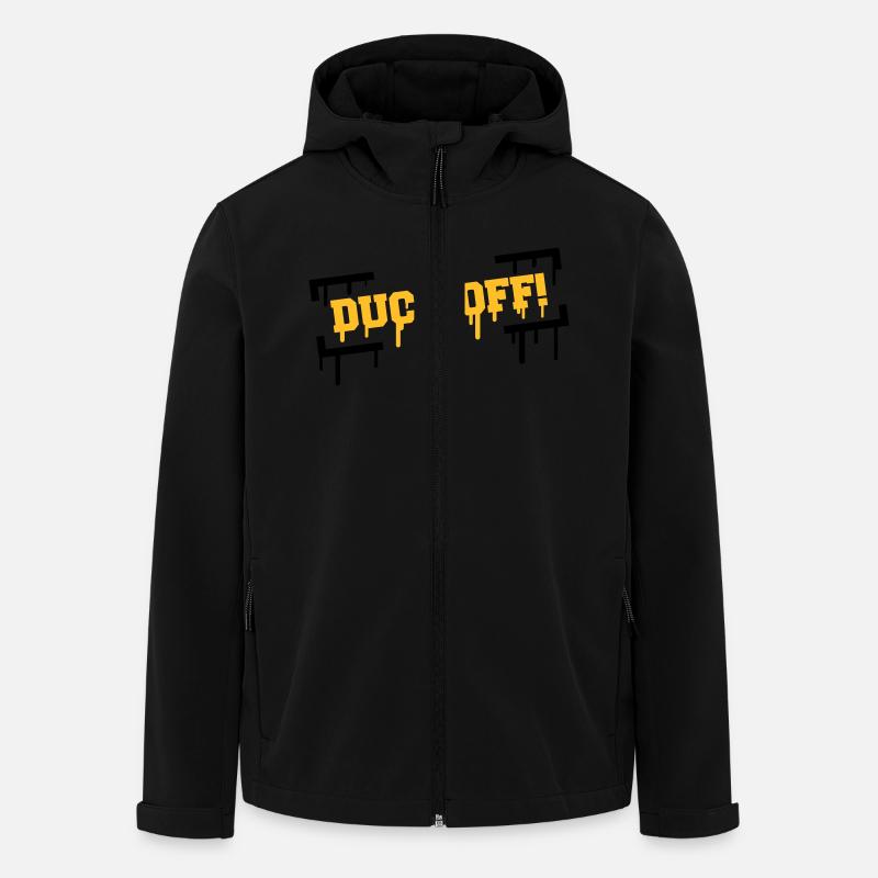 Duck Off Graffiti - Veste softshell homme en polyester recyclé Stanley/Stella - noir