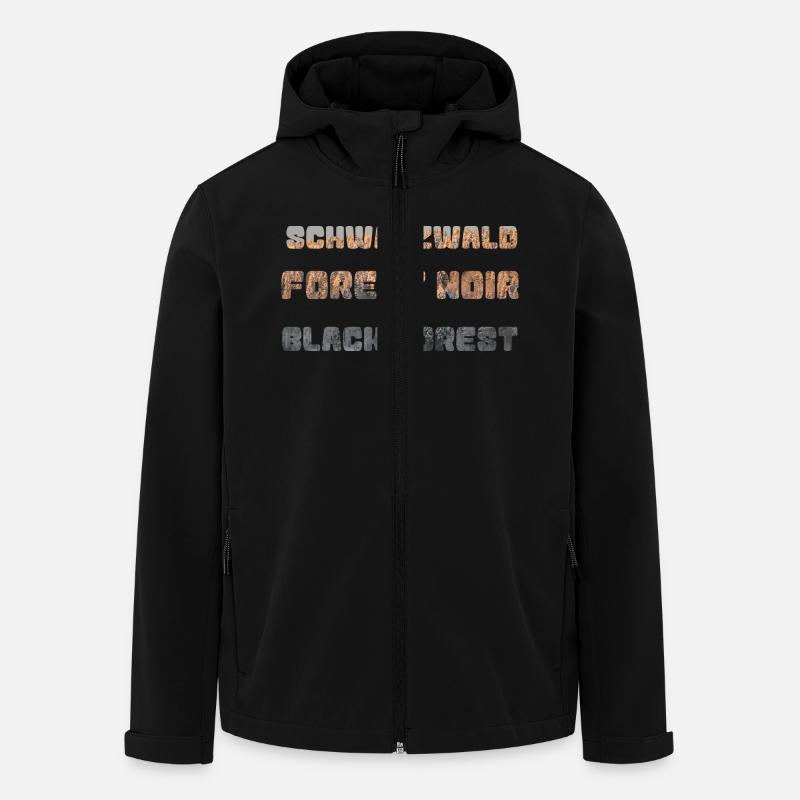 Schwarzwald - Recycelte Männer Softshell-Jacke von Stanley/Stella - Schwarz