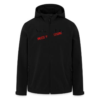 You never walk alone - Recycelte Männer Softshell-Jacke von Stanley/Stella - Schwarz - Vorne - AI Model Male 185 light (185cm)