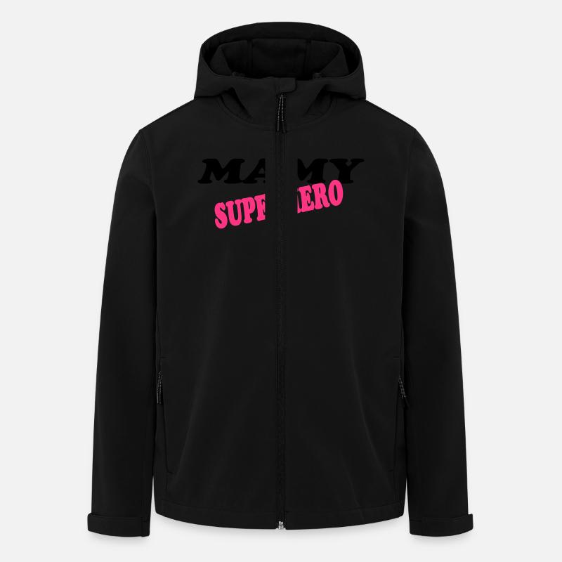 Mamy superhero - Recycelte Männer Softshell-Jacke von Stanley/Stella - Schwarz