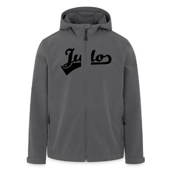 Judo - Men’s Recycled Softshell Jacket by Stanley/Stella - black - Front - AI Model Male 185 light (185cm)