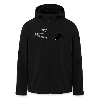 Sport - Skifahrer - Recycelte Männer Softshell-Jacke von Stanley/Stella - Schwarz - Vorne - AI Model Male 185 light (185cm)
