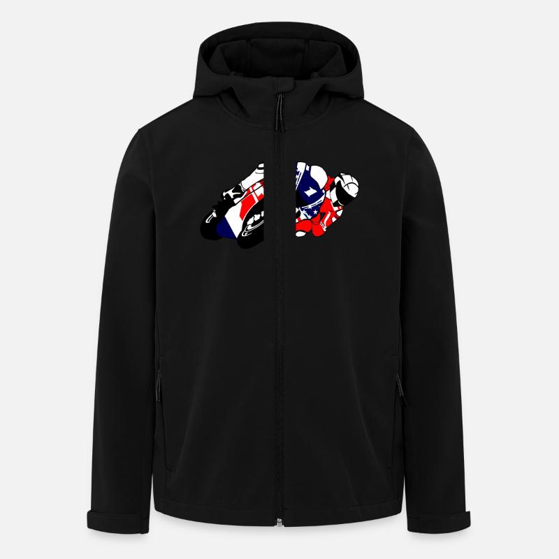 MotoGP - Superbike - Recycelte Männer Softshell-Jacke von Stanley/Stella - Schwarz