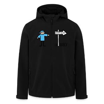 Sie gehört zu mir - Recycelte Männer Softshell-Jacke von Stanley/Stella - Schwarz - Vorne - AI Model Male 185 light (185cm)