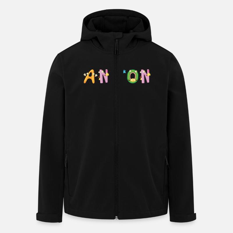 Anton - Recycelte Männer Softshell-Jacke von Stanley/Stella - Schwarz