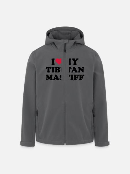 Tibetan Mastiff - Recycelte Männer Softshell-Jacke von Stanley/Stella - Schwarz