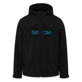 Moped SR2 50cc emblem - Men’s Recycled Softshell Jacket by Stanley/Stella - black - Front - AI Model Male 185 light (185cm)