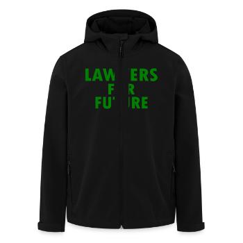 Lawyers for future - Men’s Recycled Softshell Jacket by Stanley/Stella - black - Front - AI Model Male 185 light (185cm)